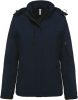 Női kapucnis, bélelt softshell kabát, Kariban KA651, Navy-2XL
