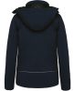 Női kapucnis, bélelt softshell kabát, Kariban KA651, Navy-L