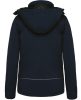 Női kapucnis, bélelt softshell kabát, Kariban KA651, Navy-S