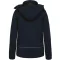 Női kapucnis, bélelt softshell kabát, Kariban KA651, Navy-S