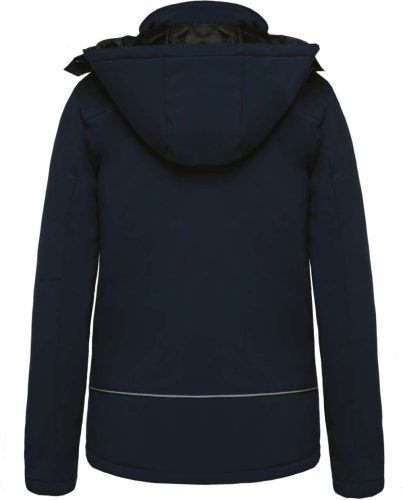 Női kapucnis, bélelt softshell kabát, Kariban KA651, Navy-XS