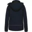 Női kapucnis, bélelt softshell kabát, Kariban KA651, Navy-XS