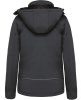 Női kapucnis, bélelt softshell kabát, Kariban KA651, Titanium-XS