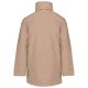 Uniszex kapucnis kabát steppelt béléssel, Kariban KA677, Beige-M