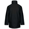 Uniszex kapucnis kabát steppelt béléssel, Kariban KA677, Black-2XL