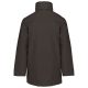 Uniszex kapucnis kabát steppelt béléssel, Kariban KA677, Dark Grey-2XL