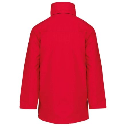 Uniszex kapucnis kabát steppelt béléssel, Kariban KA677, Red-XL