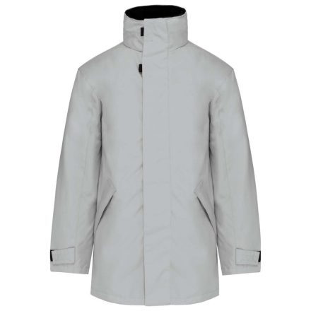 Uniszex kapucnis kabát steppelt béléssel, Kariban KA677, Snow Grey-2XL