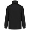 Férfi bélelt széldzseki rejtett kapucnival, Kariban KA687, Black-2XL