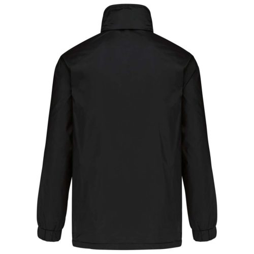 Férfi bélelt széldzseki rejtett kapucnival, Kariban KA687, Black-S