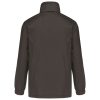 Férfi bélelt széldzseki rejtett kapucnival, Kariban KA687, Dark Grey-L