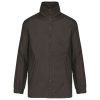 Férfi bélelt széldzseki rejtett kapucnival, Kariban KA687, Dark Grey-L