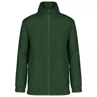   Férfi bélelt széldzseki rejtett kapucnival, Kariban KA687, Forest Green-S