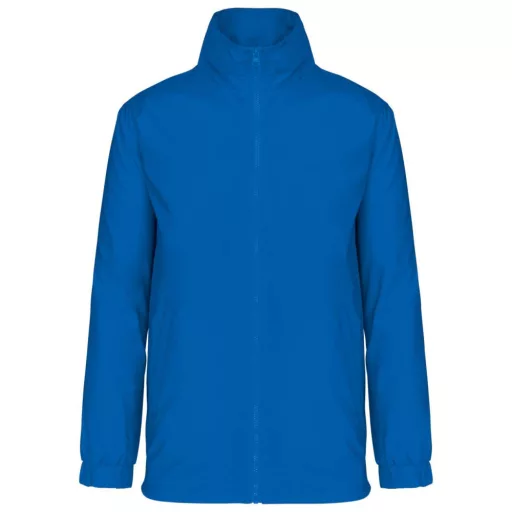 Férfi bélelt széldzseki rejtett kapucnival, Kariban KA687, Light Royal Blue-M