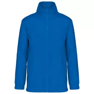   Férfi bélelt széldzseki rejtett kapucnival, Kariban KA687, Light Royal Blue-S