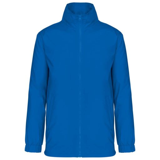 Férfi bélelt széldzseki rejtett kapucnival, Kariban KA687, Light Royal Blue-S