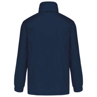   Férfi bélelt széldzseki rejtett kapucnival, Kariban KA687, Navy-2XL