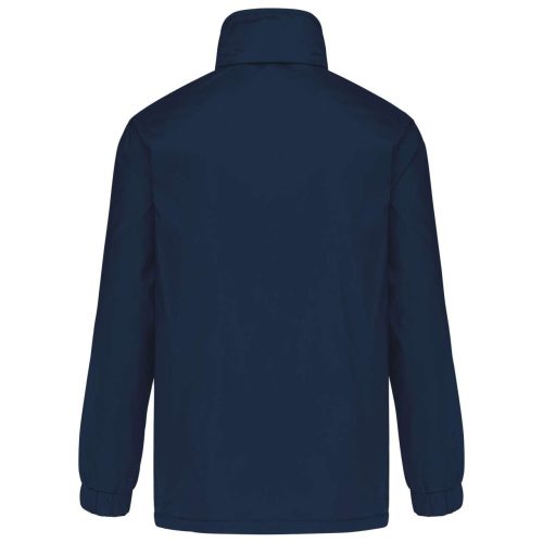 Férfi bélelt széldzseki rejtett kapucnival, Kariban KA687, Navy-2XL