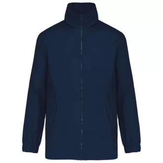   Férfi bélelt széldzseki rejtett kapucnival, Kariban KA687, Navy-2XL