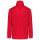 Férfi bélelt széldzseki rejtett kapucnival, Kariban KA687, Red-2XL