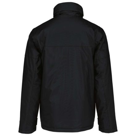 Férfi rejtett kapucnis kabát levehető ujjakkal, Kariban KA693, Black-2XL