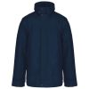 Férfi rejtett kapucnis kabát levehető ujjakkal, Kariban KA693, Navy-2XL