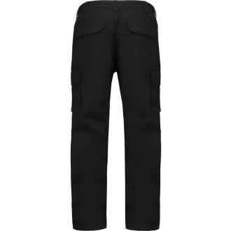 Férfi oldalzsebes sztrecs nadrág, Kariban KA744, Black-38