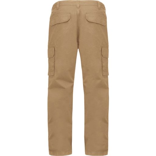 Férfi oldalzsebes sztrecs nadrág, Kariban KA744, Camel-38