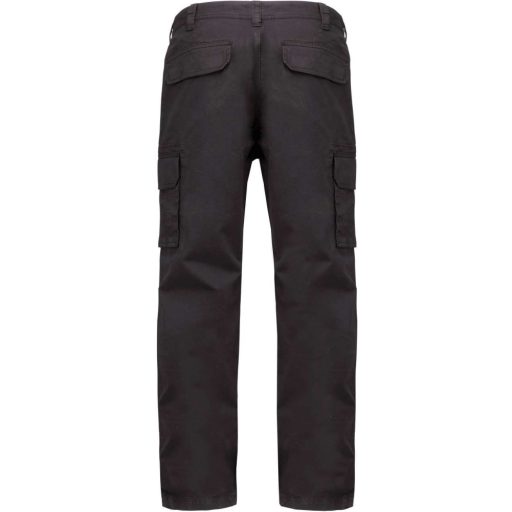 Férfi oldalzsebes sztrecs nadrág, Kariban KA744, Dark Grey-50
