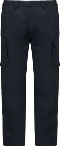 Férfi oldalzsebes sztrecs nadrág, Kariban KA744, Dark Navy-40