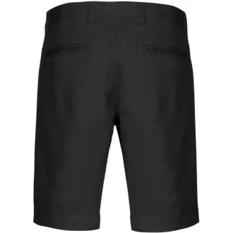 Férfi mosott hatású bermuda, Kariban KA750, Black-38