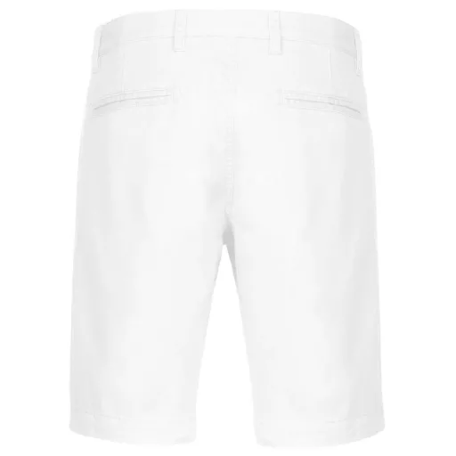 Férfi mosott hatású bermuda, Kariban KA750, White-38