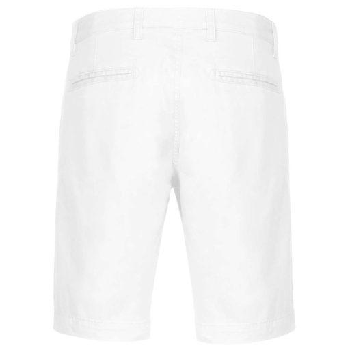 Férfi mosott hatású bermuda, Kariban KA750, White-46