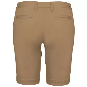 Női mosott hatású bermuda, Kariban KA751, Camel-34