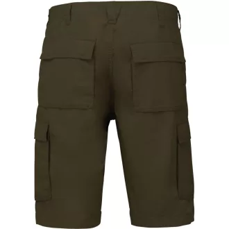   Férfi pamut bermuda sok zsebbel, Kariban KA755, Light Khaki-38