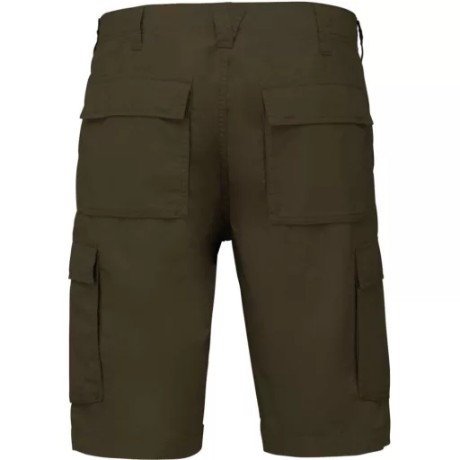Férfi pamut bermuda sok zsebbel, Kariban KA755, Light Khaki-48