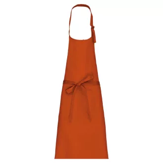   Uniszex hosszú kötény fémcsatos nyakpánttal, Kariban KA8000, Burnt Orange-U