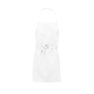   Uniszex könnyű hosszú kötény nyakpánttal, Kariban KA8001, White-U