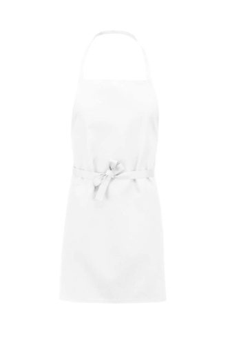 Uniszex könnyű hosszú kötény nyakpánttal, Kariban KA8001, White-U