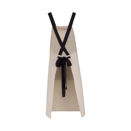 Uniszex organikus pamut hosszú kötény, Kariban KA8002, Angora-U