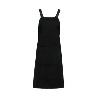   Uniszex organikus pamut hosszú kötény, Kariban KA8002, Black-U