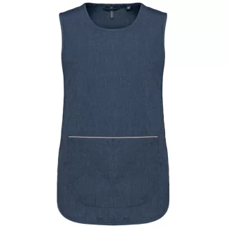 Női tunika nagy zsebbel, Kariban KA822, Blue Jean-S/M