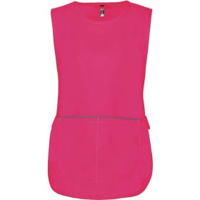Női tunika nagy zsebbel, Kariban KA822, Fuchsia-S/M