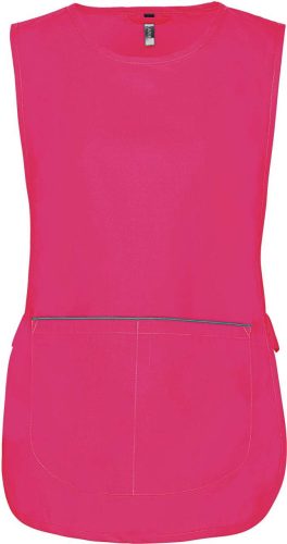 Női tunika nagy zsebbel, Kariban KA822, Fuchsia-S/M