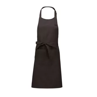   Uniszex pamut hosszú kötény fém csúszócsattal, Kariban KA885, Chocolate-U