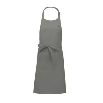   Uniszex pamut hosszú kötény fém csúszócsattal, Kariban KA885, Light Grey-U