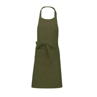   Uniszex pamut hosszú kötény fém csúszócsattal, Kariban KA885, Light Khaki-U