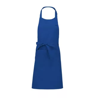   Uniszex pamut hosszú kötény fém csúszócsattal, Kariban KA885, Royal Blue-U