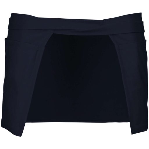 Uniszex pamut derekas rövid kötény sok zsebbel, Kariban KA886, Navy-U