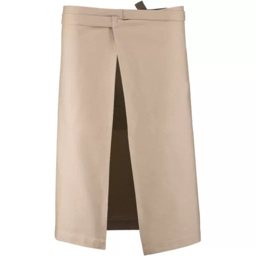 Uniszex kenguruzsebes derekas pamut kötény, Kariban KA887, Beige-U